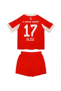 Bayern Munich Michael Olise #17 Babyklær Hjemme Fotballdrakt til barn 2025-26 Korte ermer (+ Korte bukser)